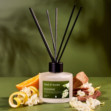 Reed Diffuser - difuzor de parfum Jasmine, S&S India, 120 ml - Img 2