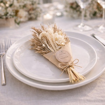 Aranjament floral Mini Bouquet Natur pe post de marturie la evenimente memorabile