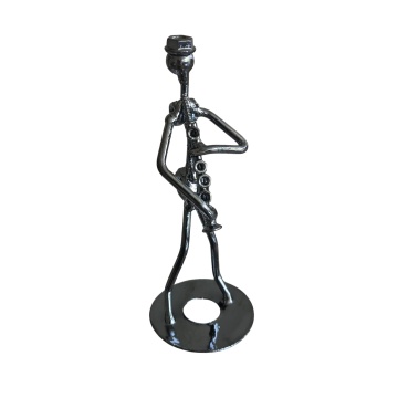 Figurina muzicant, metal - Img 11