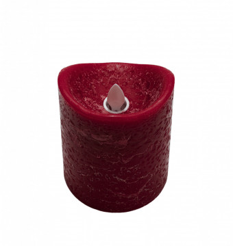 Lumânare Ceară Red Wax Led, efect flacără reală, 