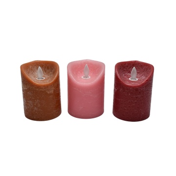 Lumânare Ceară Red Wax Led, efect flacără reală, 