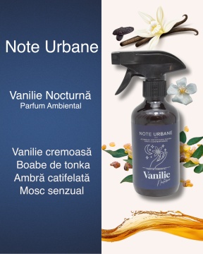 Vanilie Nocturna - parfum ambiental sofisticat cu note lemnoase si vanilate