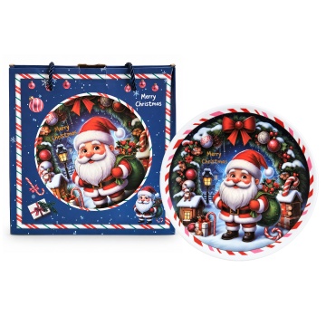 Platou ceramic Merry Christmas, 25 cm - Img 9