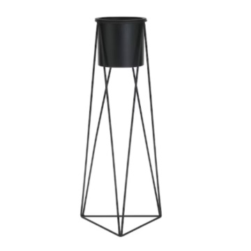 Suport Ghiveci Metal/ Negru,18X18X45