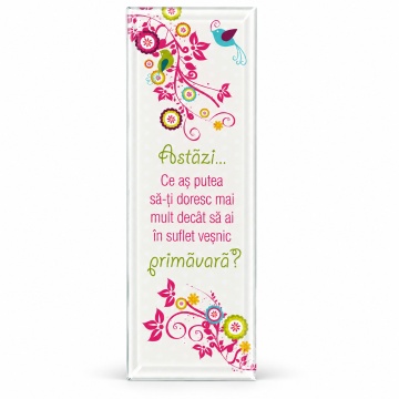 Tablou decorativ sticla Martie, 6x18 cm - Img 11