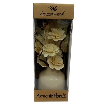 Aranjament floral natural fara intretinere pentru spatii interioare in cutie cadou
