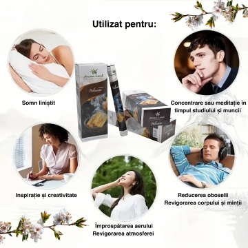 utilizare bețișoare parfumate Palo Santo