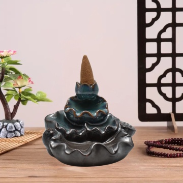 Fântână ceramică Suport conuri Backflow Waterfall, H7cm - Img 3