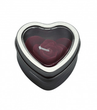Lumânare Parfumată (Intense Rose) Red Heart, 8h - Img 2