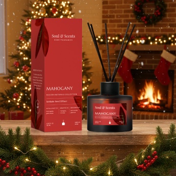 difuzor cu betisoare Mahogany, Soul&Scents India, 120 ml