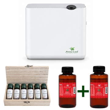 Set parfumare ambientală: difuzor Envirosphere + 2 uleiuri parfumate la alegere, 250 ml (unul CADOU) + Set 6 uleiuri profesionale Discovery GRATIS - Img 2