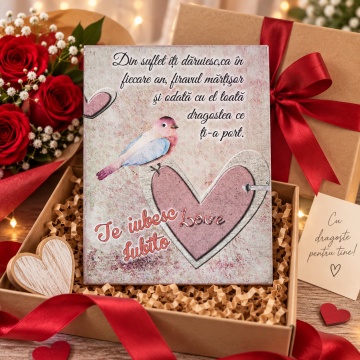 Tablou decorativ Love Story, 15x20 cm - Img 5
