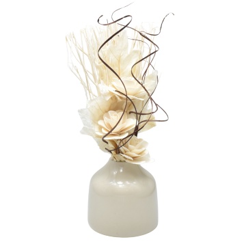 Aranjament floral 3 flori natur, Aroma Land, H30cm