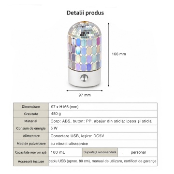 Difuzor de aromaterapie Mozaic Glow, 100 ml, Aroma Land - Img 12
