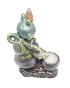 fantana ceramica aromaterapie cu conuri parfumate backflow