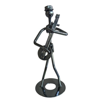 Figurina muzicant, metal - Img 6