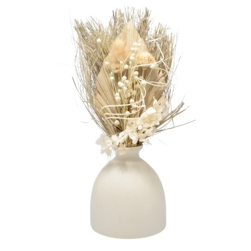 Aranjament Floral White Bliss, Aroma Land, H30cm