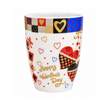 Cană ceramică Happy Valentine's, 300 ml - Img 2