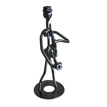 Figurina muzicant, metal - Img 12
