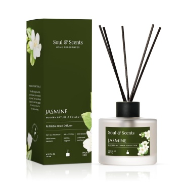 Reed Diffuser - difuzor de parfum Jasmine, S&S India, 120 ml - Img 1