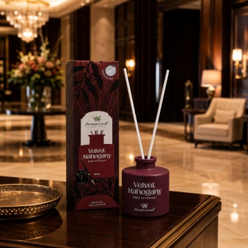 Reed diffuser - difuzor de parfum Velvet Mahogany, Aroma Land,100ml - Img 7