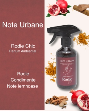 Profil olfactiv parfum Rodie Chic cu rodie condimente si note lemnoase
