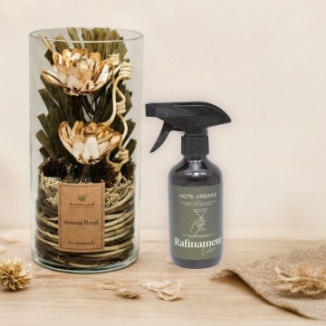 Aranjament floral Natur cilindru + CADOU, Parfum ambiental, 200 ml, Aroma Land - Img 2