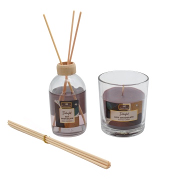Delight - Set Reed Diffuser & lumânare parfumată, Ciocolata Calda, Aroma Land - Img 10