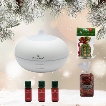 Pachet Confort Craciun, Aroma Difuzor + 3 Uleiuri + Potpourri + Saculet