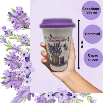 Pahar Lavender, 300 ml - Img 2