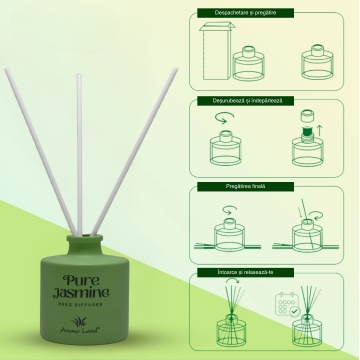 utilizare reed diffuser pure jasmine 