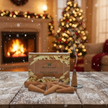 conuri parfumate Palo Santo pentru aromaterapie iarna