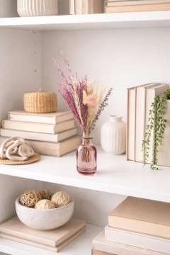 set cadou aranjament floral Mini Bouquet Pink și vaza decorativă la alegere