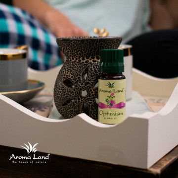 Ulei aromaterapie Optimism - arome de lavanda si salvie in difuzor ceramic