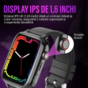 Ceas smartwatch copii GPS 4G, Google play, ChatGPT, Whatsapp, Tiktok, Instagram, Youtube, Facebook, camera HD, Wingereich ™, localizare GPS, telefon, apel video - D-023 - Img 6