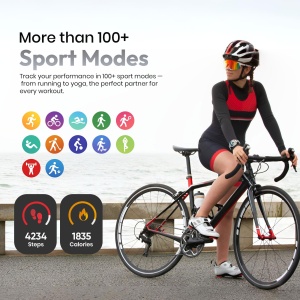 Ceas smartwatch dama Wingereich premium, aliaj de lux, inteligent, Amoled, fitness, sport, functii smart, rezistent apa, ritm cardiac, numarat pasi, notificari, wireless, apelare Bluetooth, microfon HD, monitorizare somn, argintiu - Img 7