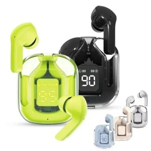Wingereich W31 TWS – Căști Wireless True Wireless Stereo (TWS) cu design transparent, Bluetooth 5.3, Mod Gaming low-latency, LED display baterie, rezistență IPX5, culoare albastru, D-0104 - Img 7