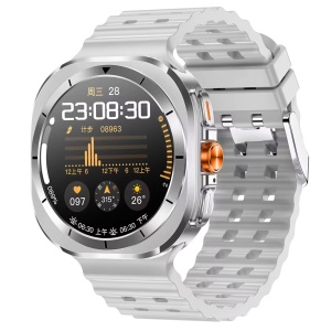 Ceas smartwatch barbati, Wingereich, aliaj, inteligent, Amoled, fitness, sport, functii smart, rezistent apa, ritm cardiac, numarat pasi, notificari, wireless, Bluetooth, microfon HD, monitorizare somn, 2 bratari incluse, argintiu - Img 2