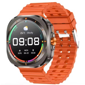 Ceas smartwatch barbati, Wingereich, aliaj, inteligent, Amoled, fitness, sport, functii smart, rezistent apa, ritm cardiac, numarat pasi, notificari, wireless, Bluetooth, microfon HD, monitorizare somn, 2 bratari incluse, negru - Img 4
