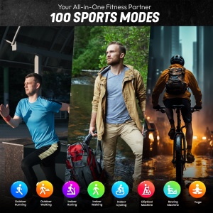 Ceas smartwatch barbati, Wingereich, aliaj, inteligent, Amoled, fitness, sport, functii smart, rezistent apa, ritm cardiac, numarat pasi, notificari, wireless, Bluetooth, microfon HD, monitorizare somn, 2 bratari incluse, negru - Img 6
