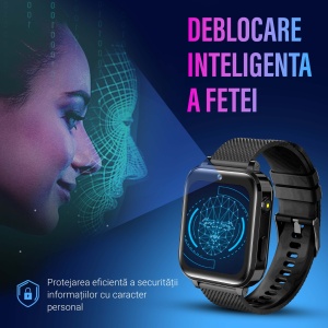 Ceas smartwatch copii GPS 4G, Whatsapp, Youtube, camera HD, Wingereich ™, localizare GPS, telefon, apel video HD, WIFI, bluetooth, apa IP67, Android, IOS, SOS, monitorizare spion, negru - Img 6