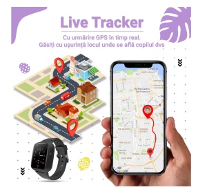 Smartwatch pentru copii Wingereich™ cu GPS, 4G si Whatsapp, negru, D-017 - Img 4