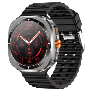 Ceas smartwatch barbati, Wingereich, aliaj, inteligent, Amoled, fitness, sport, functii smart, rezistent apa, ritm cardiac, numarat pasi, notificari, wireless, Bluetooth, microfon HD, monitorizare somn, 2 bratari incluse, negru - Img 2