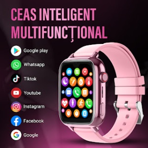 Ceas smartwatch copii GPS 4G, Google play, ChatGPT, Whatsapp, Tiktok, Instagram, Youtube, Facebook, camera HD, Wingereich ™, localizare GPS, telefon, apel video - D-021 - Img 3
