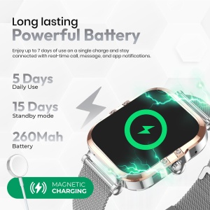 Ceas smartwatch dama Wingereich premium, aliaj de lux, inteligent, Amoled, fitness, sport, functii smart, rezistent apa, ritm cardiac, numarat pasi, notificari, wireless, apelare Bluetooth, microfon HD, monitorizare somn, argintiu - Img 5