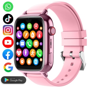Ceas smartwatch copii GPS 4G, Google play, ChatGPT, Whatsapp, Tiktok, Instagram, Youtube, Facebook, camera HD, Wingereich ™, localizare GPS, telefon, apel video - D-021