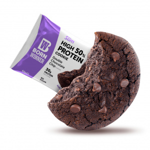 Biscuiți proteici Born Winner SLIM - Biscuiți & Cremă dublă de Ciocolata