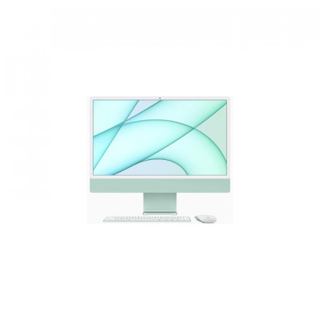 All-In-One PC Apple iMac 24 inch 4.5K Retina, Procesor Apple M1, 8GB RAM, 512GB SSD, 8 core GPU, Mac OS Big Sur, RO keyboard, Green