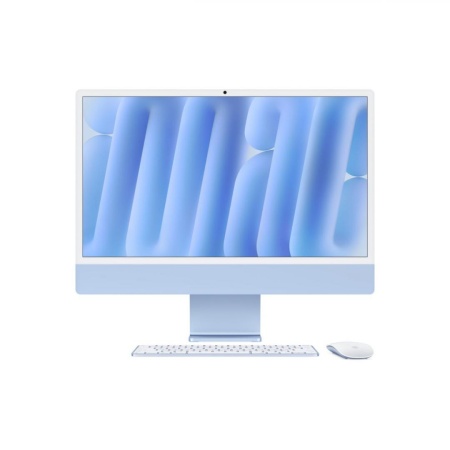 Apple iMAC 24" Retina 4.5k/ Apple M4 (CPU 10-core, GPU 10-core, Neural Engine 16-core)/16GB/512GB - Blue - INT KB (2024)