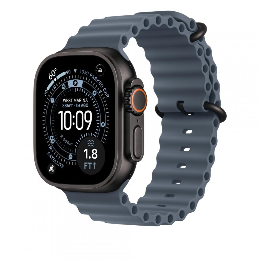 Apple Watch 49mm Anchor Blue Ocean Band Extension - Black Titanium Finish - Img 3